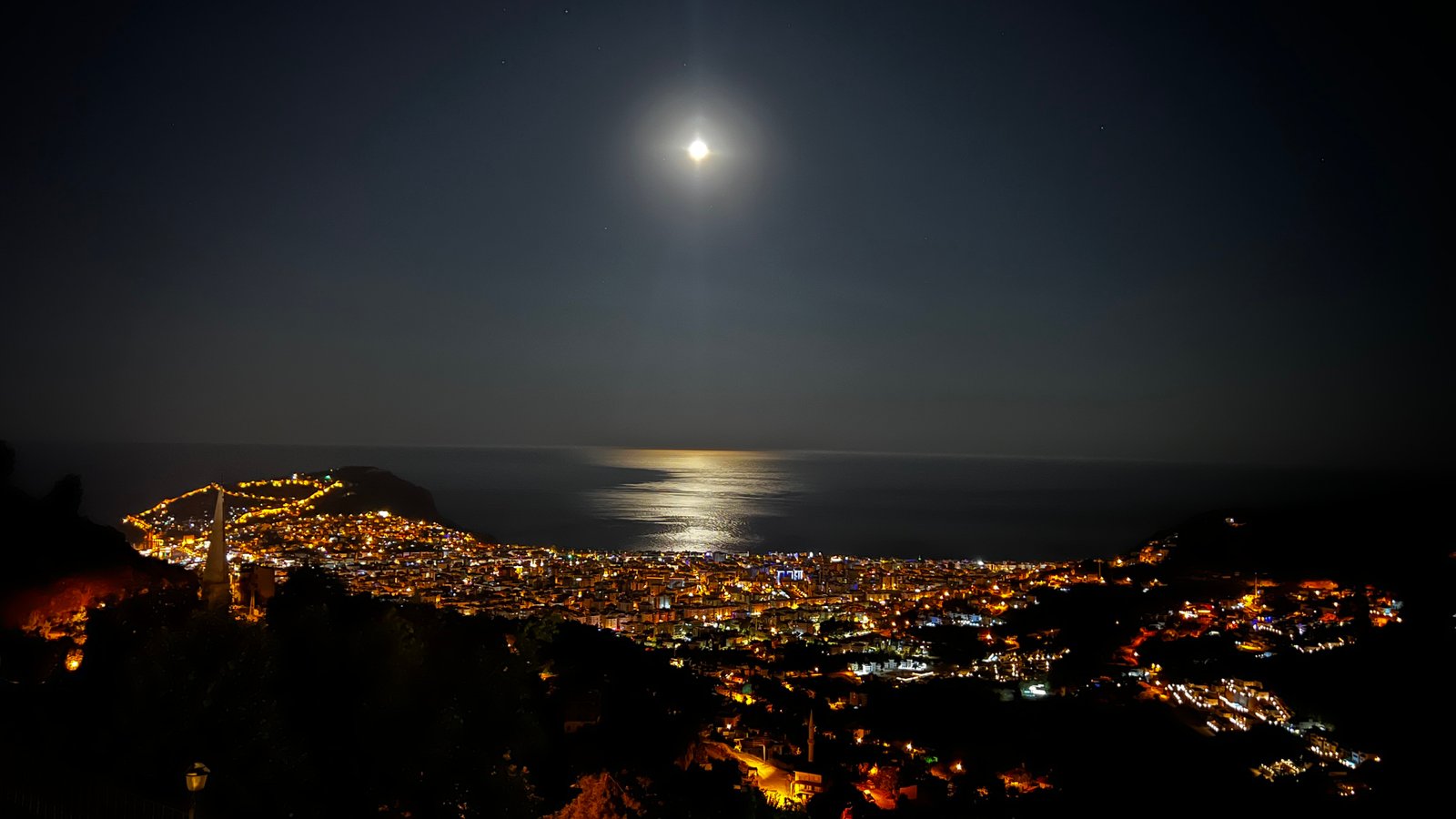 Villa Alanya bei Vollmond